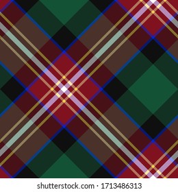 Patrón tartán vectorial sin manchas. Colocar fondo. Patrón clásico de lana de moda. Para tela, textil, envoltura, etc.