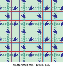 seamless  vector tartan plaid pattern,goose foot background,fabric texture