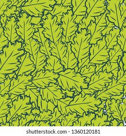 Seamless vector teftore with leaves