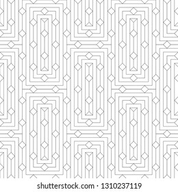 Seamless vector the template consisting of  rhombuses of the different sizes. An abstract background from the thin line for design of the card, a cover, a flyer.