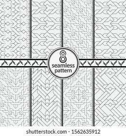 Seamless vector the template consisting of  rhombuses of the different sizes. An abstract background from the thin line for design of the card, a cover, a flyer.