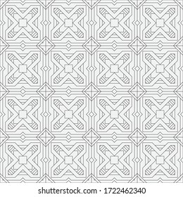 Seamless vector the template consisting of  rhombuses of the different sizes. An abstract background from the thin line for design of the card, a cover, a flyer.
