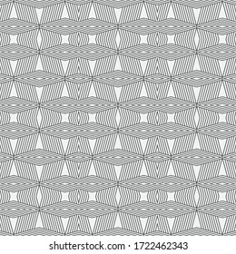 Seamless vector the template consisting of  rhombuses of the different sizes. An abstract background from the thin line for design of the card, a cover, a flyer.