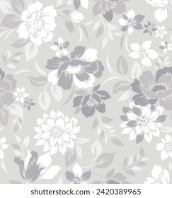 Seamless vector textile fabric pattern design