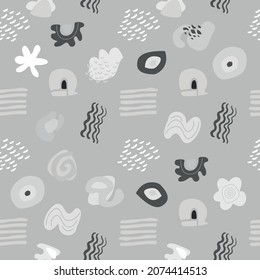 seamless vector textile pattern design, textile fabric print,, ornaments and decoration. texture cartoon abstract art, repetitive sea and geometric style