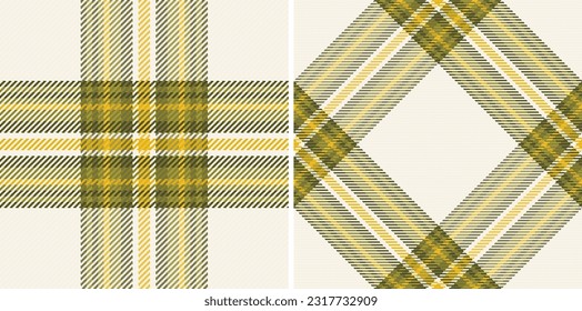 Seamless vector textile of plaid background pattern with a texture fabric check tartan set in gradient colors.