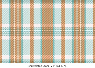 Seamless vector textile of plaid check tartan with a texture fabric pattern background in light and white colors.