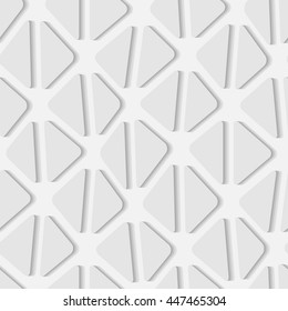 Seamless vector texture with 3d grey triangle tiles