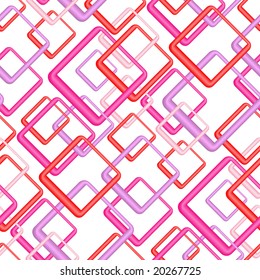 Seamless vector texture with 3d rounded rectangles