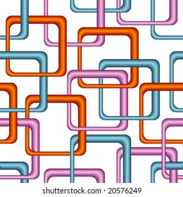 Seamless vector texture with 3d rounded rectangles