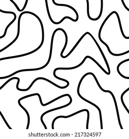 Seamless vector texture with abstract curves