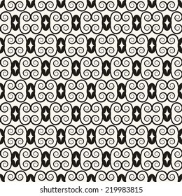 Seamless vector texture with abstract elements