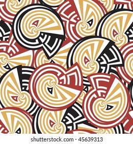 Seamless vector texture with abstract elements