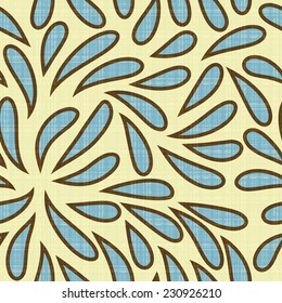 Seamless vector texture with abstract floral elements