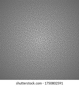 Seamless vector texture. Abstract maze pattern, black and white background, blank template for your ideas