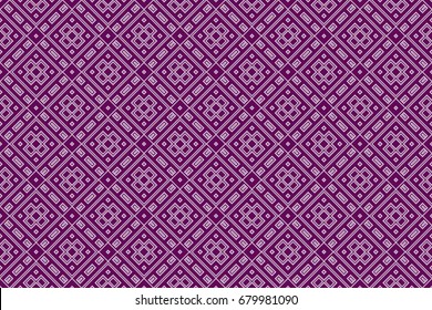 Seamless vector texture with an abstract pattern of intertwined curves, geometric shapes. For the design of greeting cards, gift packages, textile industry. purple plum color