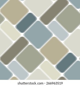 Seamless vector texture with brown green tiles