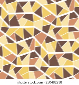 Seamless vector texture with brown yellow tiles