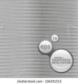 Seamless vector texture as brushed and scratched metal seamless pattern