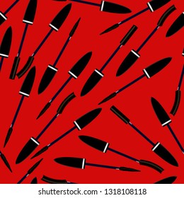 Seamless vector texture with brushes for eyelashes. Vector illustration.