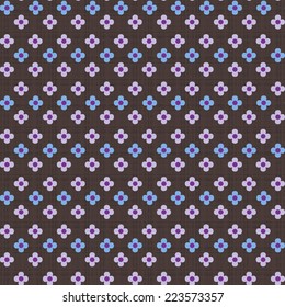 Seamless vector texture with colorful flowers