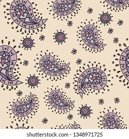 Seamless vector texture with colourful turkish cucumber
