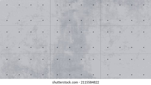 Seamless vector texture of concrete wall gray