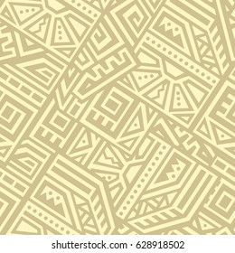 Seamless Vector Texture in Ethnic Style. Geometric endless ornament perfect for fabric, textile, t-shirt, business card and greeting card design.