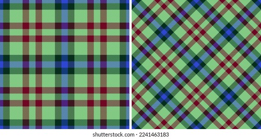 Textura vectorial sin inconvenientes. Comprobación del tartán de tejido. Tejido de fondo trenzado en conjunto.