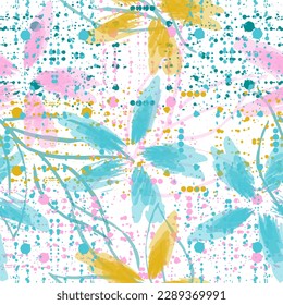 Seamless vector texture. For fashion prints. Printing with in hand drawn style on white.