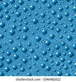 Seamless vector texture of foam and water bubbles
