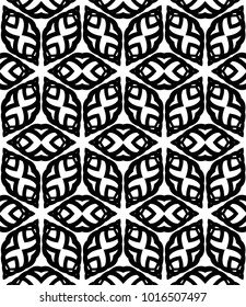 Seamless vector texture of lines and pieces of geometric shapes.