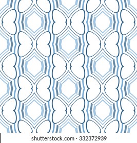 Seamless vector texture of lines and pieces of geometric shapes.
