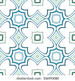 Seamless vector texture of lines and pieces of geometric shapes.