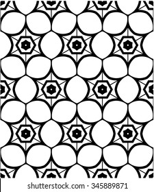 Seamless vector texture of lines and pieces of geometric shapes.