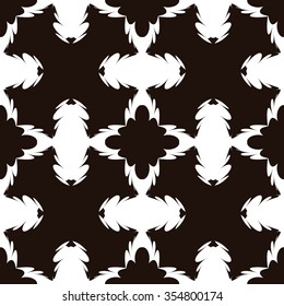 Seamless vector texture of lines and pieces of geometric shapes.