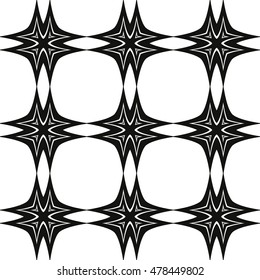 Seamless vector texture of lines and pieces of geometric shapes.
