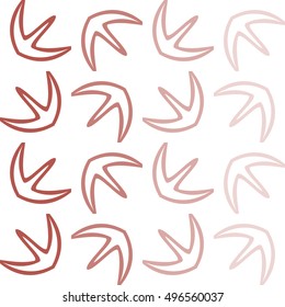 Seamless vector texture of lines and pieces of geometric shapes.