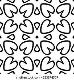 Seamless vector texture of lines and pieces of geometric shapes.