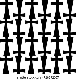 Seamless vector texture of lines and pieces of geometric shapes.