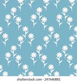 Seamless vector texture with paper flowers