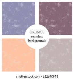 Seamless vector texture. Pink grunge background with attrition, cracks and ambrosia. Old style vintage design. Graphic illustration.