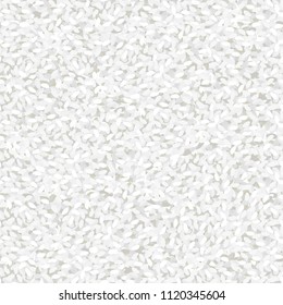 Seamless vector texture with scattered short-grained rice.