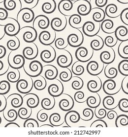 Seamless vector texture with swirl elements