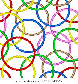 Seamless vector texture with vivid rings