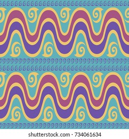Seamless vector texture with waves