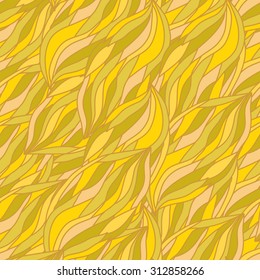 Seamless vector texture waves yellow tones