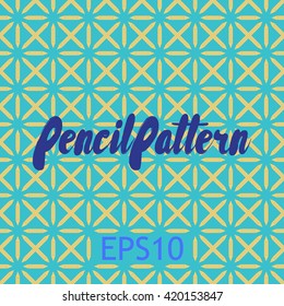 Seamless vector texture withpencils. Colorful endless pattern. Template for design backgrounds, textile, wrapping paper, package.