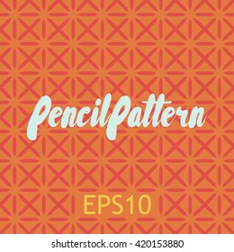 Seamless vector texture withpencils. Colorful endless pattern. Template for design backgrounds, textile, wrapping paper, package.