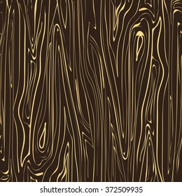 Seamless vector texture wood dark brown with blond streaks. Eps10 illustration. Natural dark wooden background.
